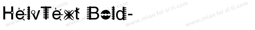 HelvText Bold字体转换